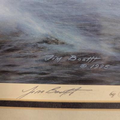 Framed Print "Night Watch" Numbered & Signed By Jim Booth