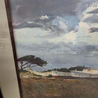 Framed "Island Repose" By Robert Herr Print