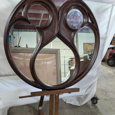 Framed Wooden Mirror