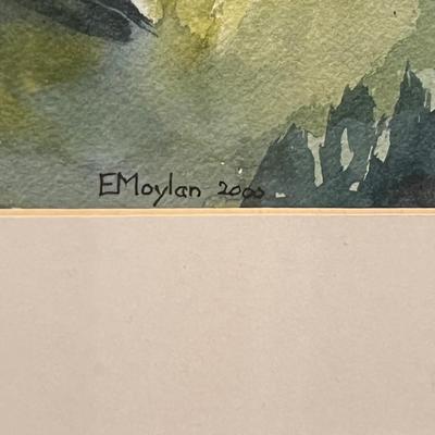 E Moylan Signed Watercolor (LR-RG)