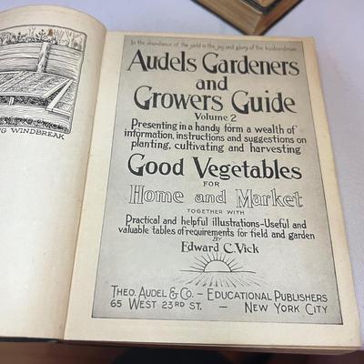 Audels Gardeners & Growers Guides Volumes 1-4 (1935) (LR-RG)
