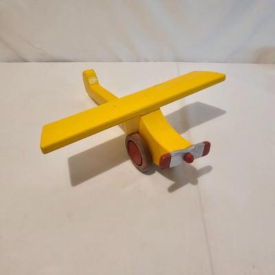 Three Wooden Toy Airplanes (G-JS)