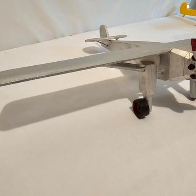 Three Wooden Toy Airplanes (G-JS)