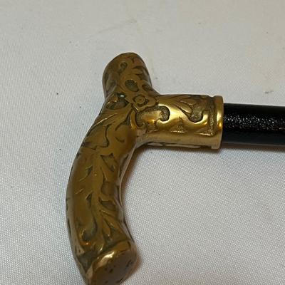 Bridges Brass Handled Cane/Walking Stick (LR-RG)