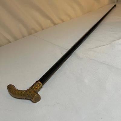 Bridges Brass Handled Cane/Walking Stick (LR-RG)