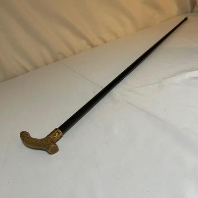 Bridges Brass Handled Cane/Walking Stick (LR-RG)