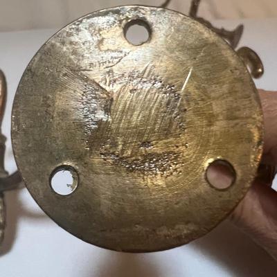 Pair of Brass Hall Tree Hooks (LR-RG)