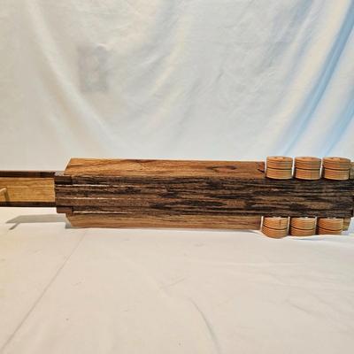 Five Wooden Flatbed Semi Tractor Trailers (G-JS)