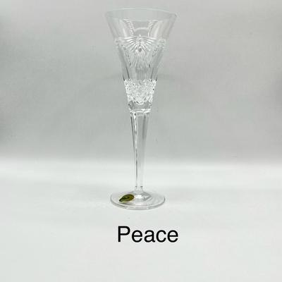WATERFORD ~ Millennium Series ~ Five (5) Toast Cut Base Continental Champagne Flutes
