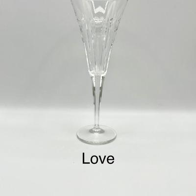 WATERFORD ~ Millennium Series ~ Five (5) Toast Cut Base Continental Champagne Flutes