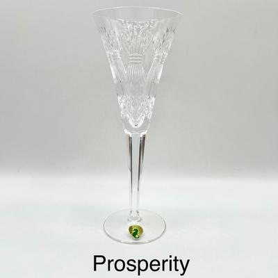 WATERFORD ~ Millennium Series ~ Five (5) Toast Cut Base Continental Champagne Flutes