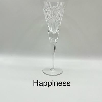 WATERFORD ~ Millennium Series ~ Five (5) Toast Cut Base Continental Champagne Flutes