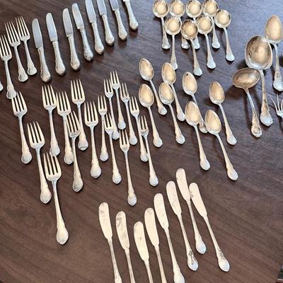 LUNT ~ Sterling Silver ~ Modern Victorian ~ 7 Piece Setting for 8 ~ *Read Details
