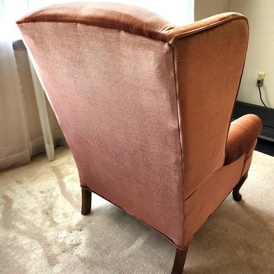 Lot #80 Traditional Winged Back Armchair - match to Lot #67