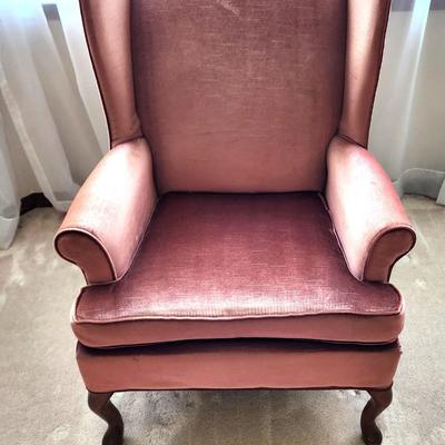 Lot #80 Traditional Winged Back Armchair - match to Lot #67
