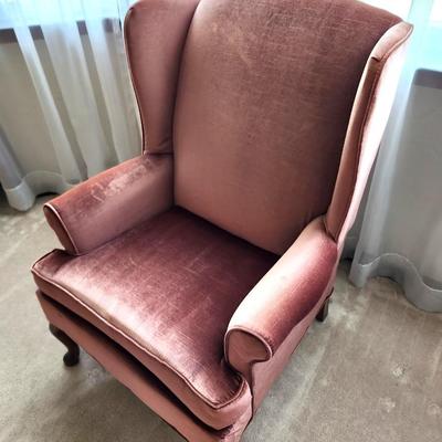 Lot #80 Traditional Winged Back Armchair - match to Lot #67
