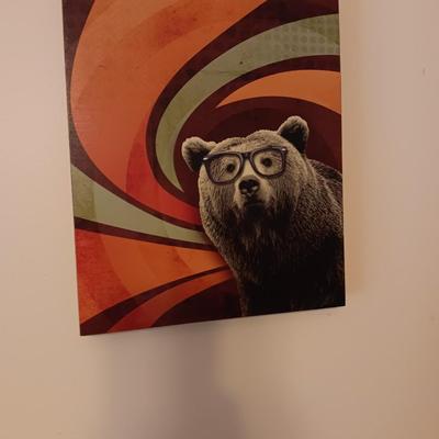 Bear canvas art