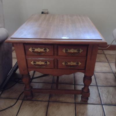 Laminated Wood Finish Side Table