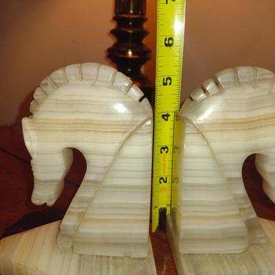 Stone Horse Head Design Bookends