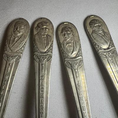 WM Rogers Presidential Spoons (LR-RG)