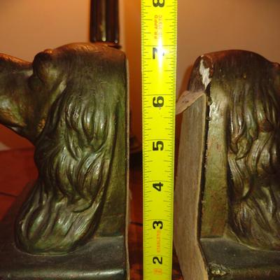 Chalkware Dog Design Bookends