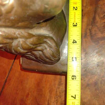Chalkware Dog Design Bookends