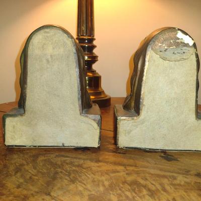 Chalkware Dog Design Bookends