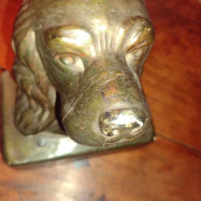 Chalkware Dog Design Bookends