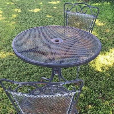 Metal Table and Chair set