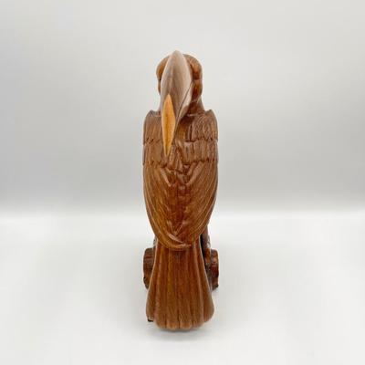 Hand Carved Solid Wood 10.5” Toucan