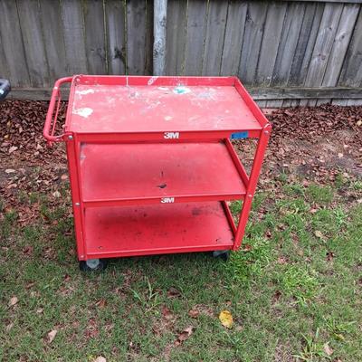Metal utility cart