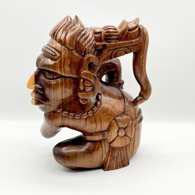 Hand Carved Solid Wood 10.5” Figure