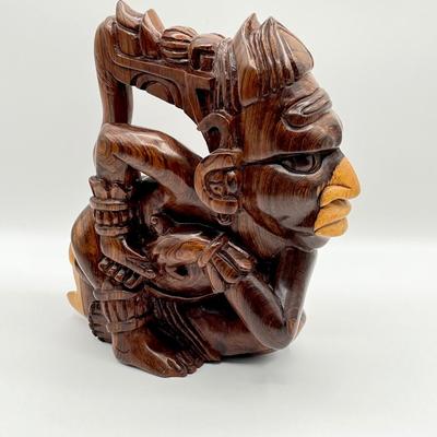 Hand Carved Solid Wood 10.5” Figure