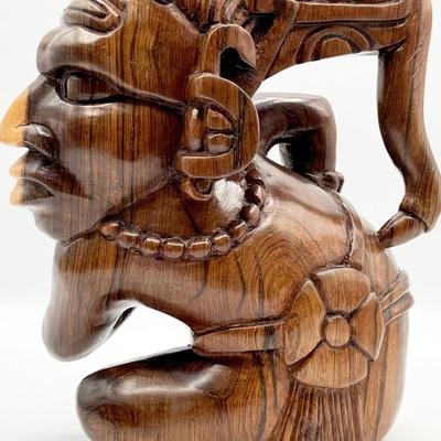 Hand Carved Solid Wood 10.5” Figure