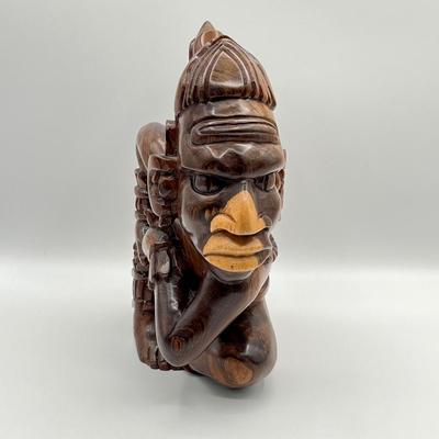 Hand Carved Solid Wood 10.5” Figure