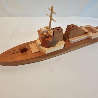 Handmade Wooden Toy Ships (G-JS)