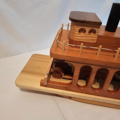 Handmade Wooden Toy Ships (G-JS)