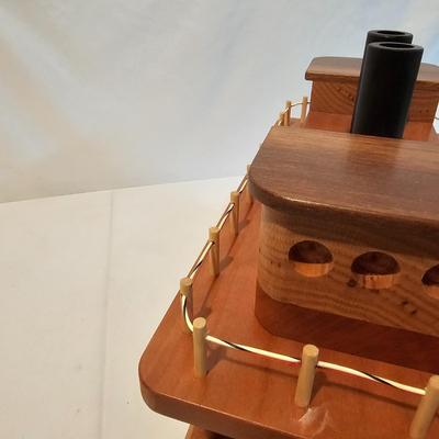 Handmade Wooden Toy Ships (G-JS)