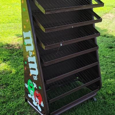 Brown M&M display shelf