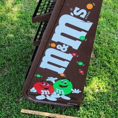 Brown M&M display shelf