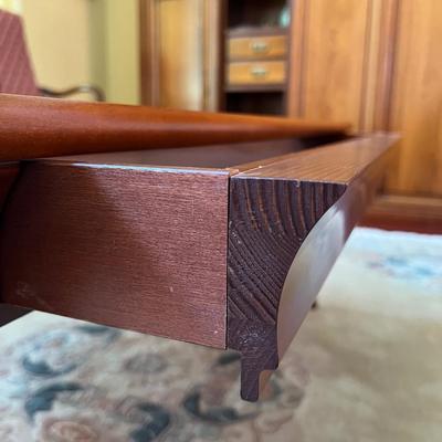 3-Piece Solid Wood Glass "Display Top" ~ Sliding Drawer Living Room Set