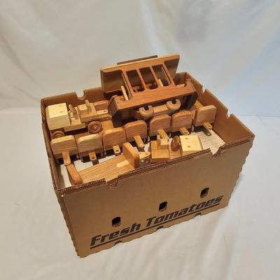 Wooden Toy Train, Cars & More (G-JS)