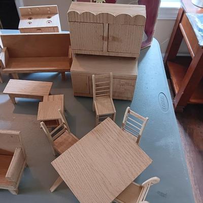 Wood doll furniture