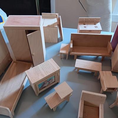 Wood doll furniture