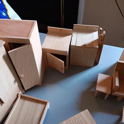 Wood doll furniture