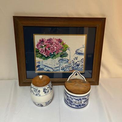 Framed Art & Ceramic Cansiters (LR-RG)