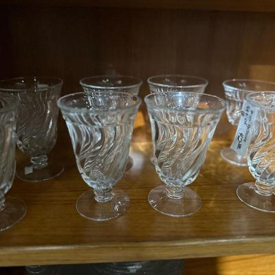 Vintage Fostoria Colony Swirl sunday /water goblet glasses set of 6
