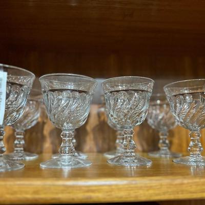 Colony clear glass Fostoria wine glasses set of 8