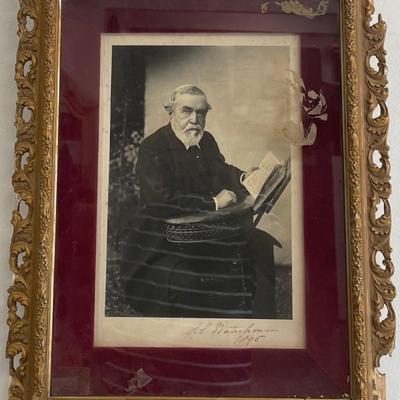 Original Signed 1895 Portrait Photo