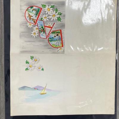 Property Quality Art Novelty Co. Land Print Numbered 40/27A NATL Process A-367